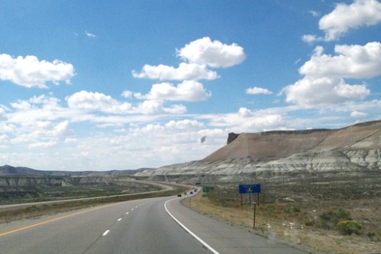 This is near Sweetwater, Wy. It's hard for me to take these traveling views for granted.