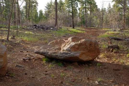 What did it take to move this boulder into place?